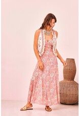 NKN Barcelona NKN Barcelona - Drea Boho Bloom Embroidered Fringe Vest (Ivory)