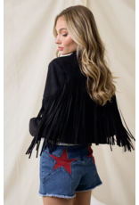 Saints & Hearts Saints & Hearts - Saddle Up Fringe Moto Jacket (black)