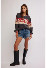 Free people Free People - Big Sky Graphic Tee (Red Combo)