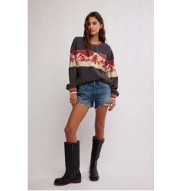 Free people Free People - Big Sky Graphic Tee (Red Combo)