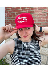 Fashion City Howdy Darlin Text Designed Embroidery Baseball Cap (Red)