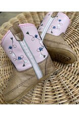 Jama Jama - Poppets Baby Cowboy Boots (Pink / Brown)