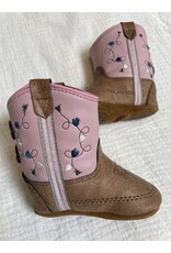Jama Jama - Poppets Baby Cowboy Boots (Pink / Brown)