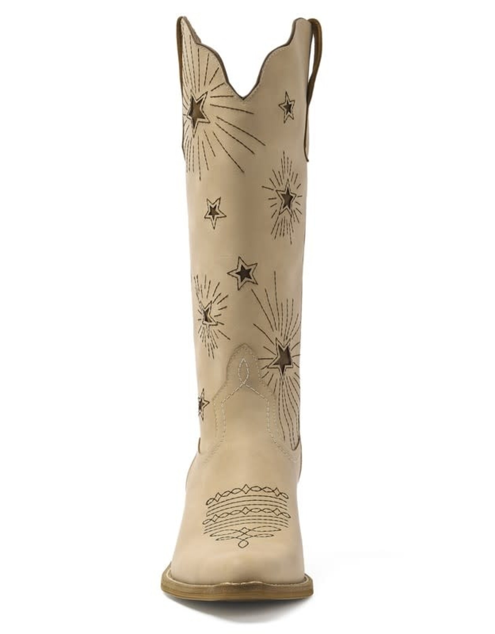 Beast Adela-69 A-run Star Western Boot (Beige)