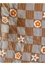 Fame Accessories Abstract Floral And Mesh Pattern Bandana