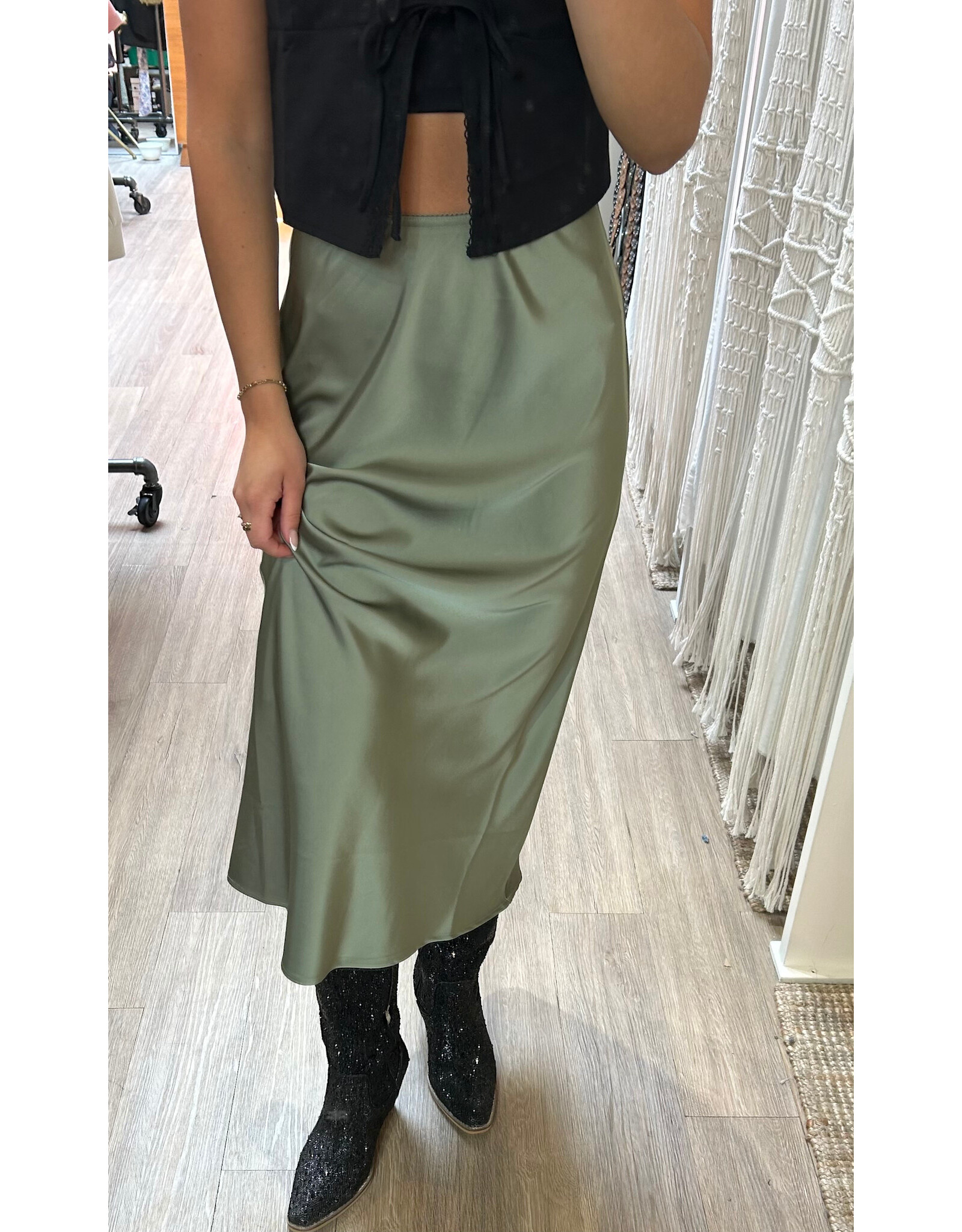 Kaffe Kaffe - Hill Skirt (Oil Green)