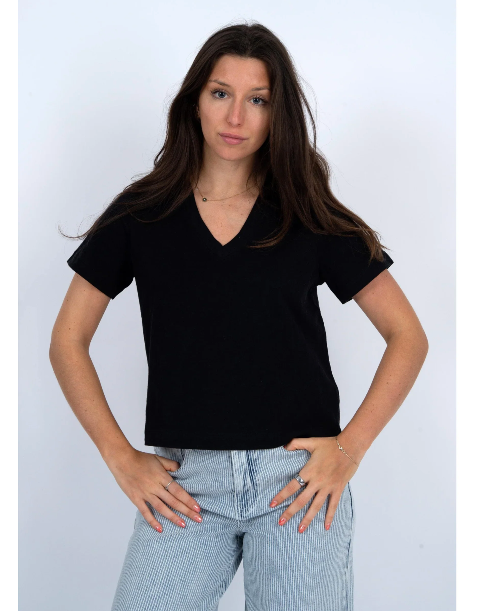 RD Style RD Style - Vera V Neck Shirt (Black)