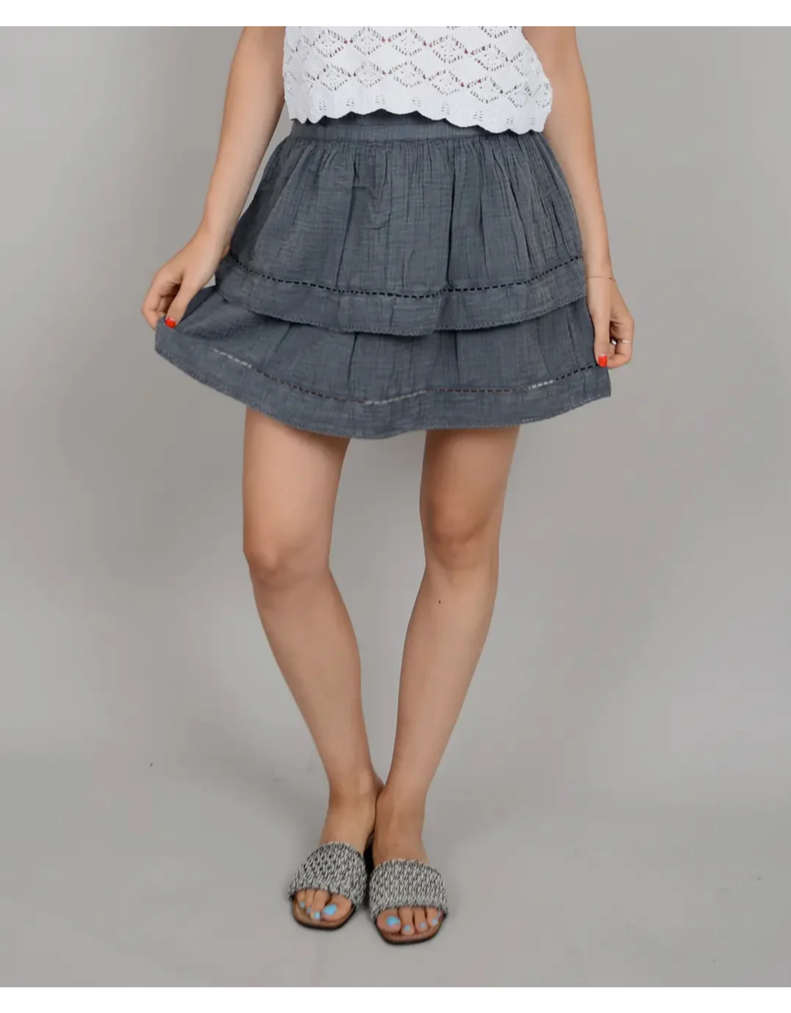 RD Style RD Style - Nele Layered Skirt (Coal)
