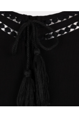 EsQualo Esqualo - Spaghetti Strap Dress with Tassel Detail