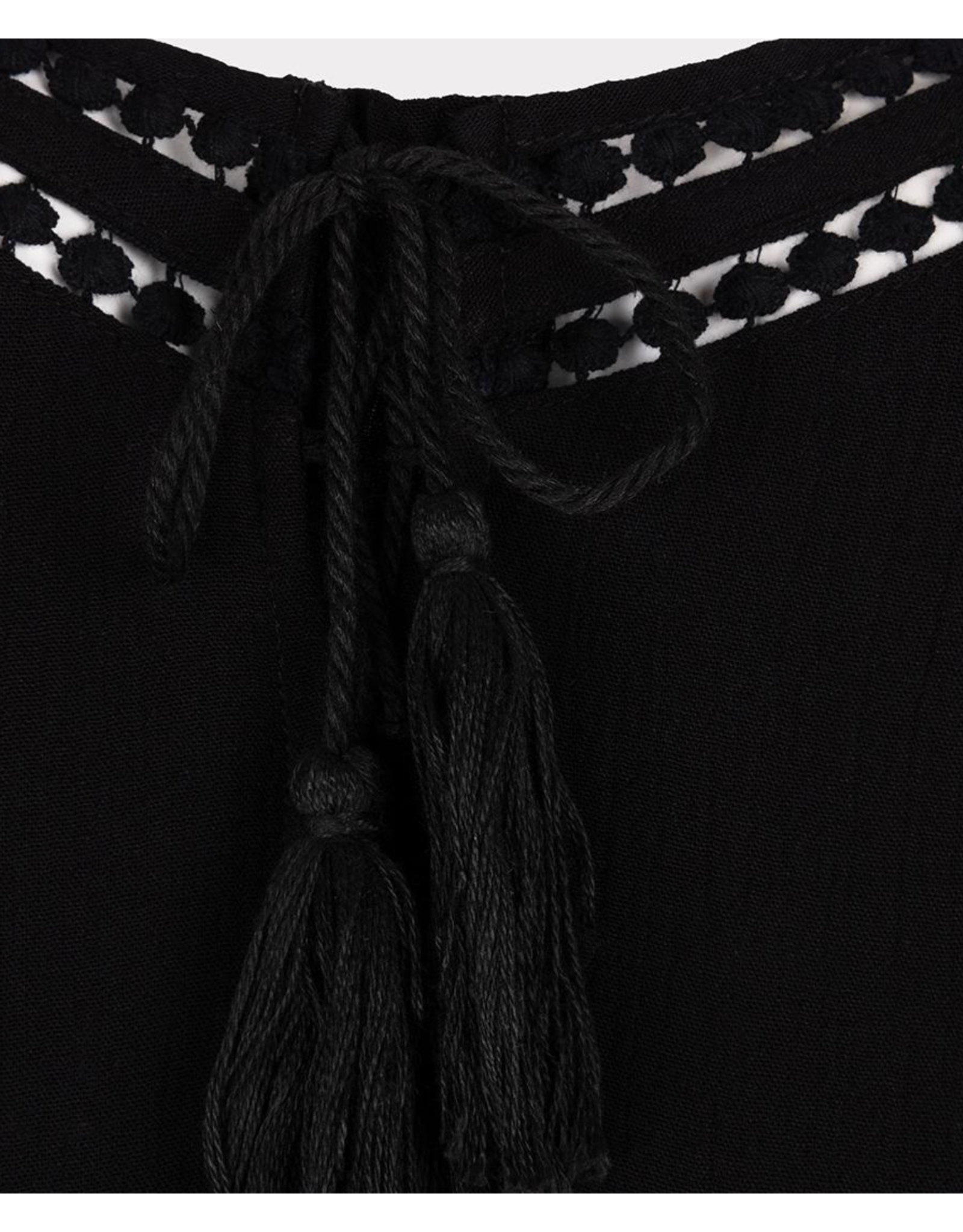 EsQualo Esqualo - Spaghetti Strap Dress with Tassel Detail