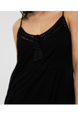 EsQualo Esqualo - Spaghetti Strap Dress with Tassel Detail