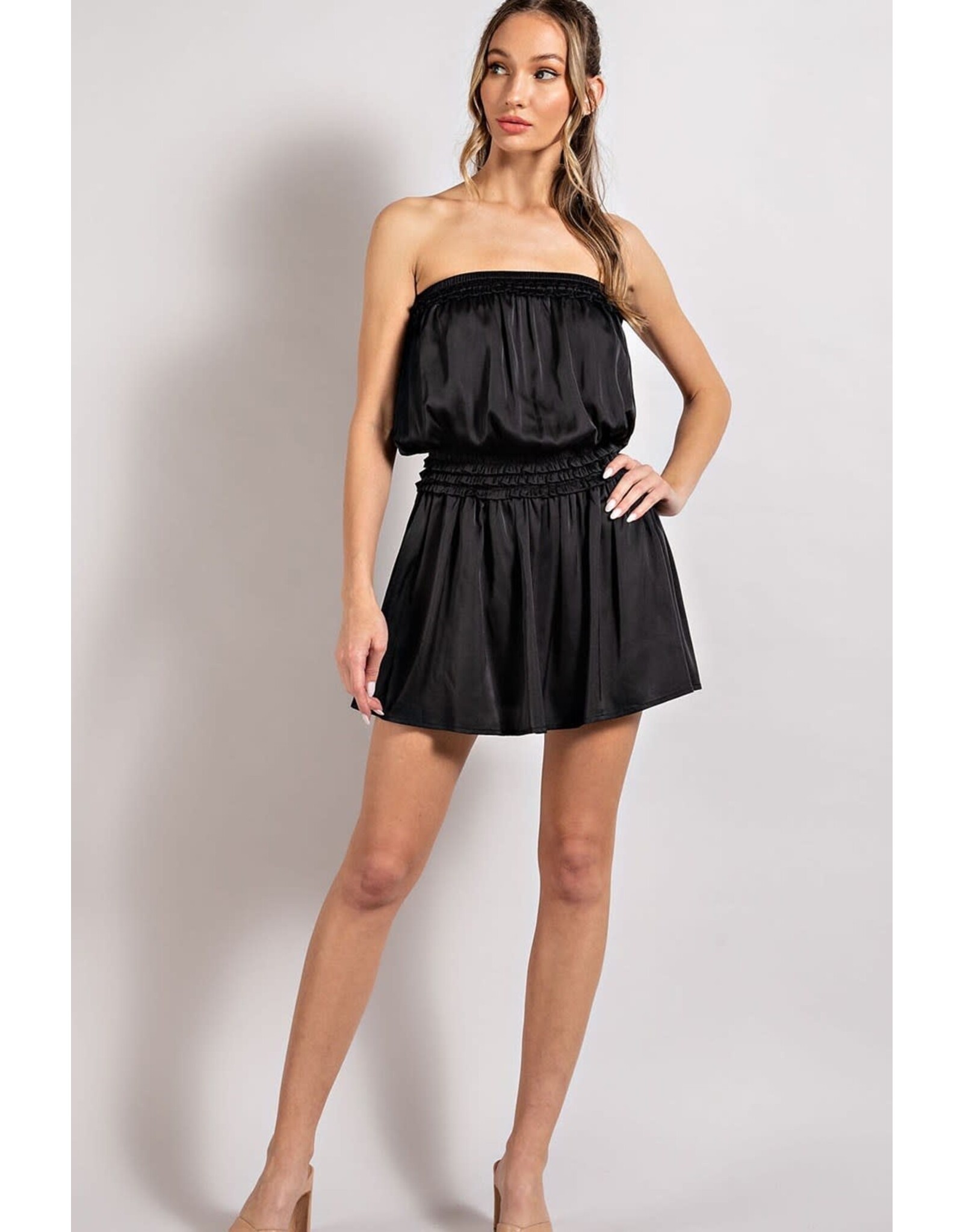 ee:some Off the Shoulder Romper (Black)