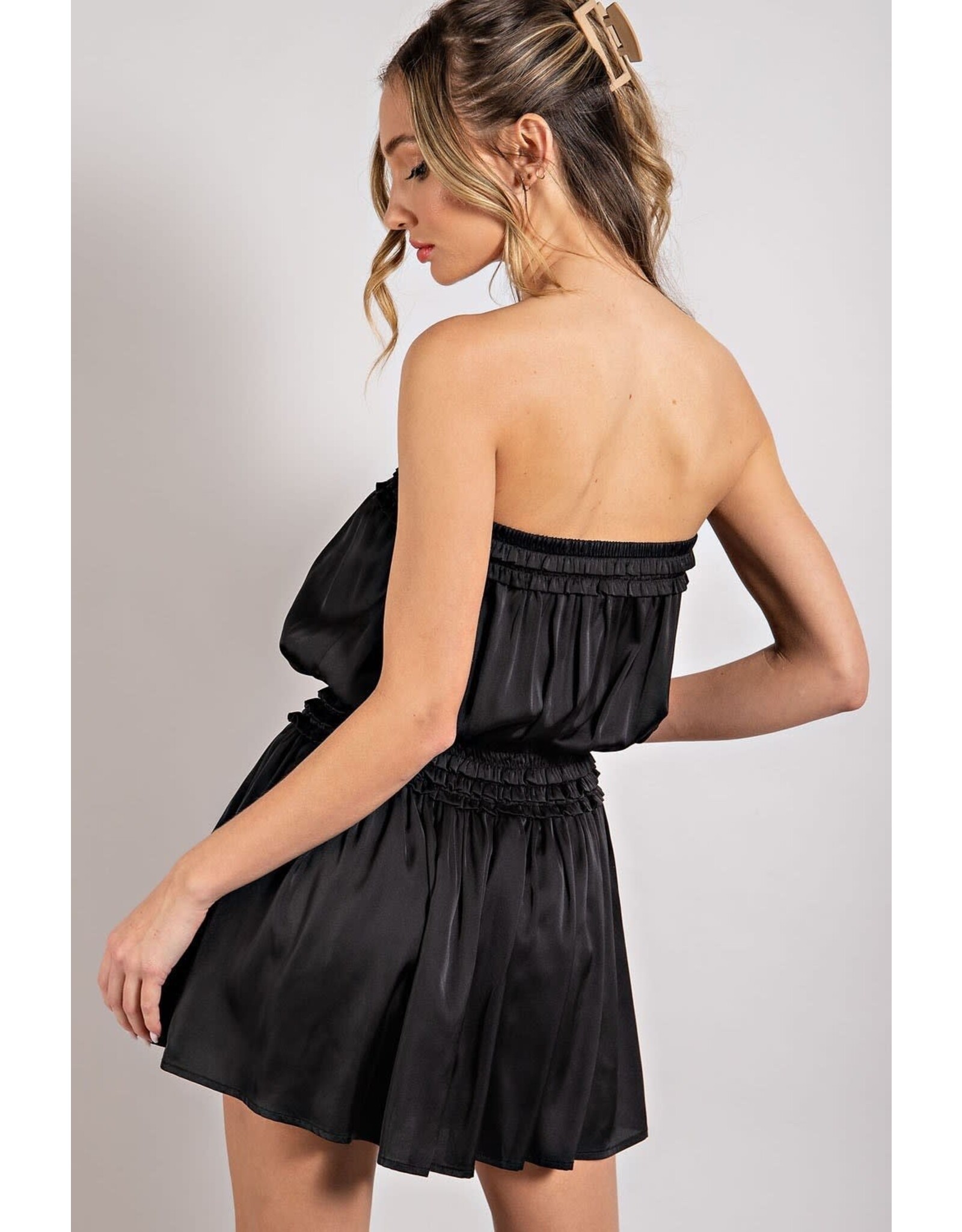 ee:some Off the Shoulder Romper (Black)