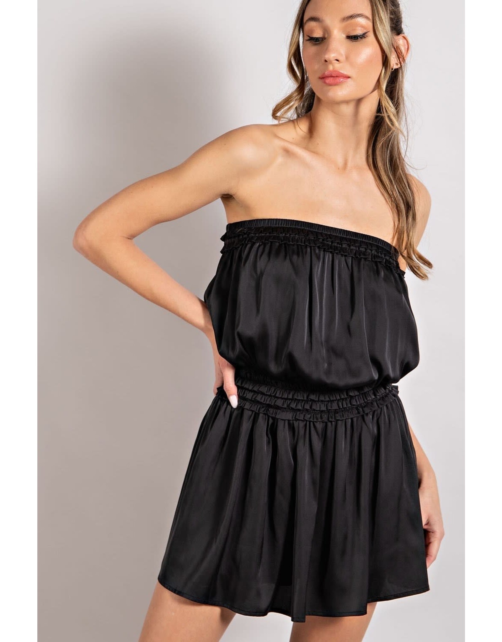ee:some Off the Shoulder Romper (Black)