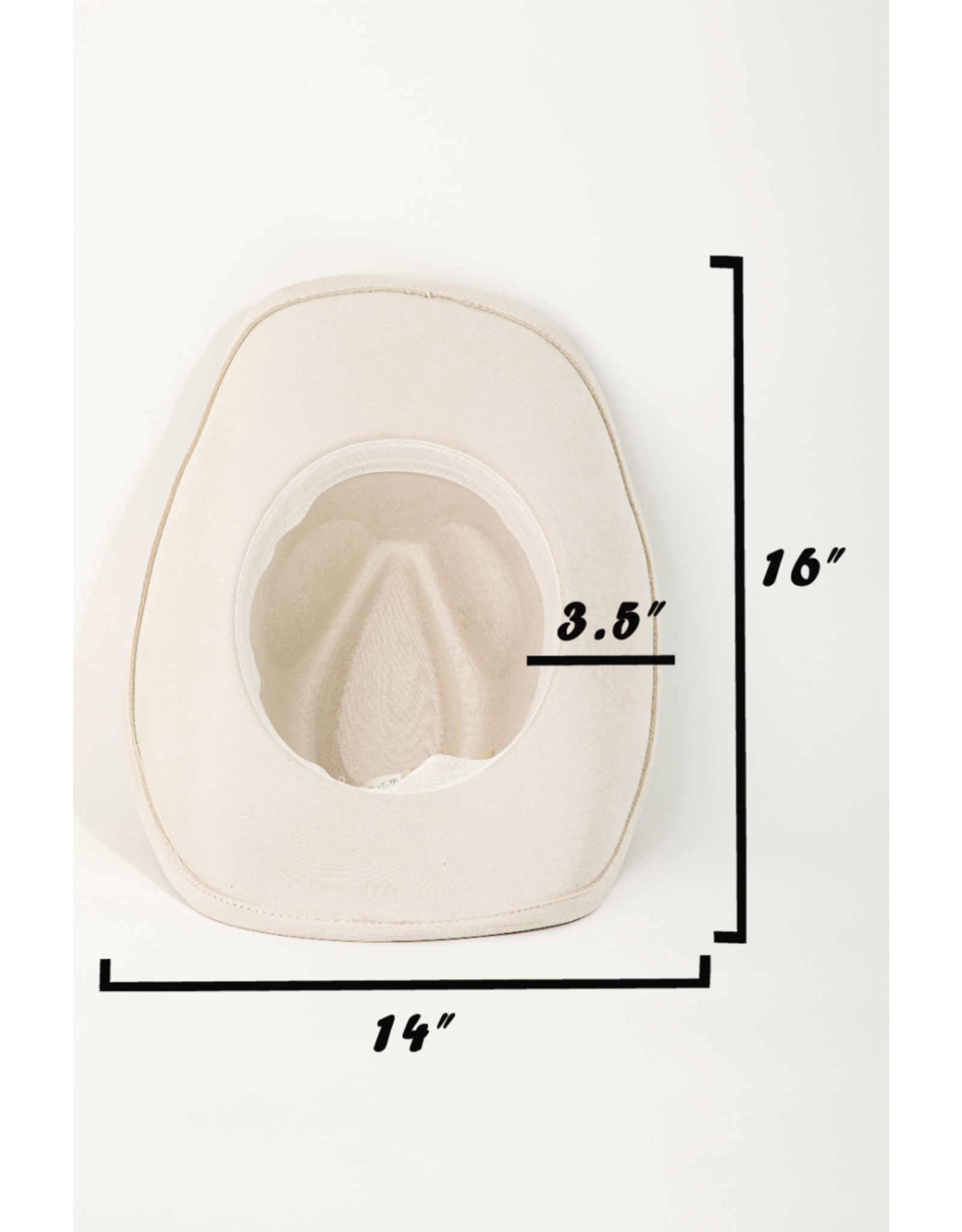 Fame Accessories Medallion Disc Strap Cowboy Hat (Black)
