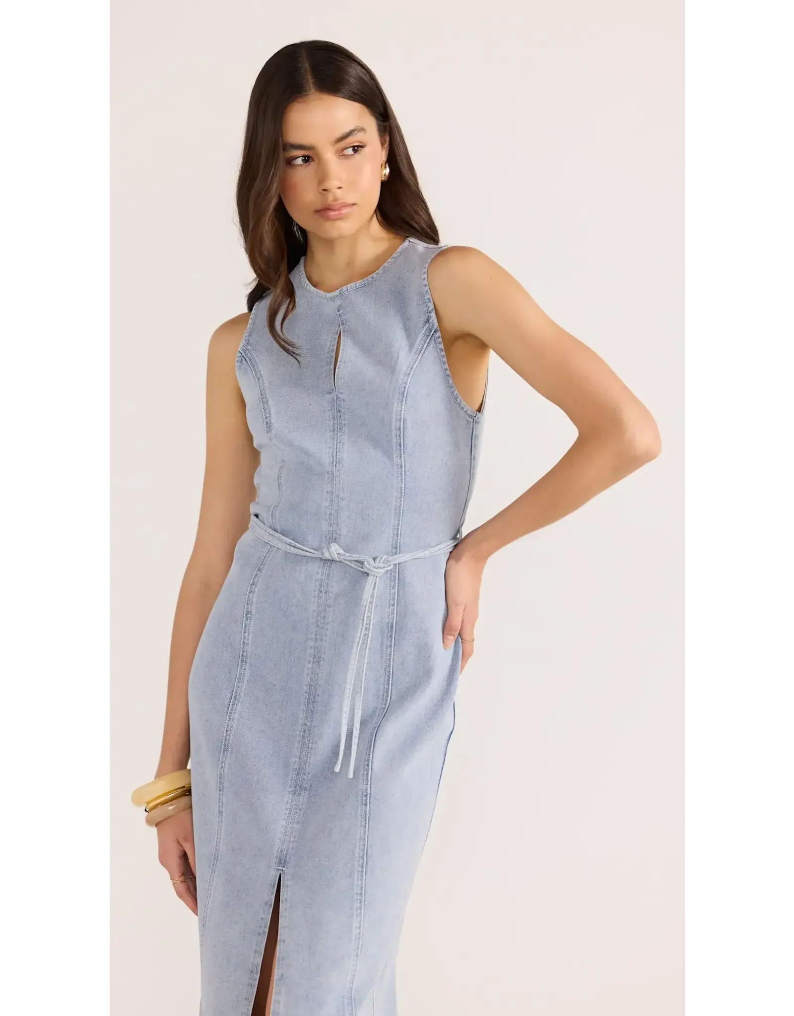 Mink Pink Mink Pink - Oliver Denim Midi Dress (Vintage Blue)