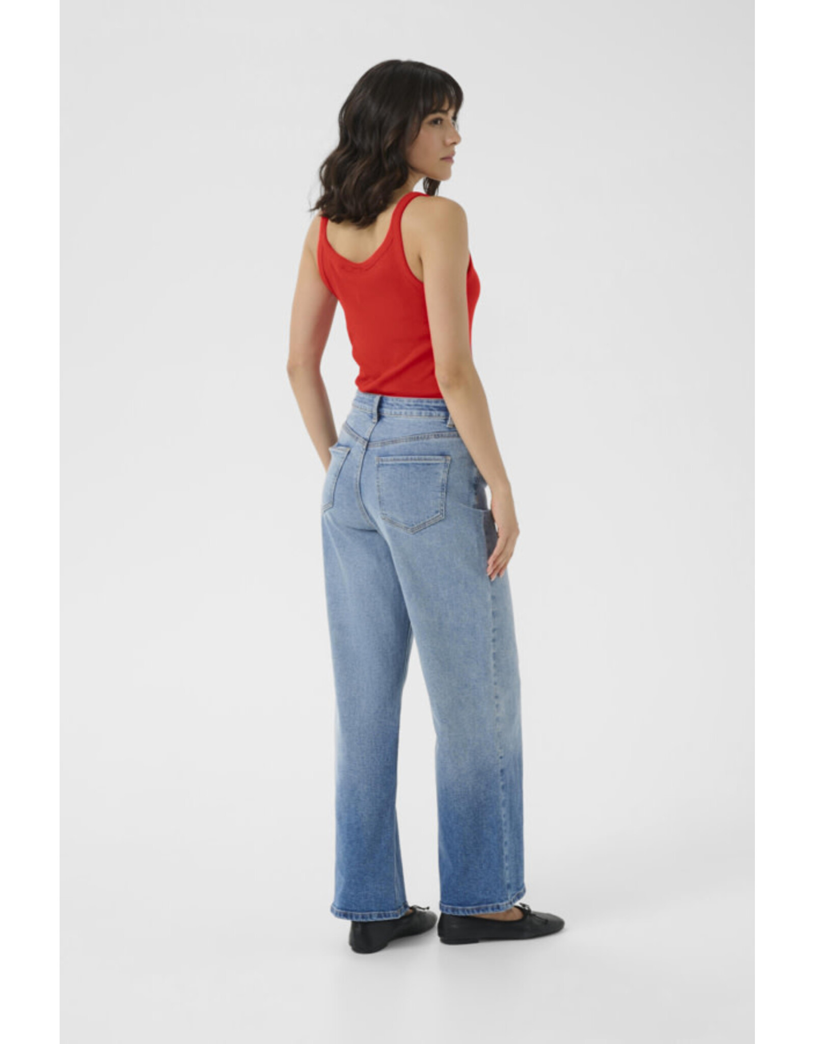 Kaffe Kaffe - Carna Tank (True Red)