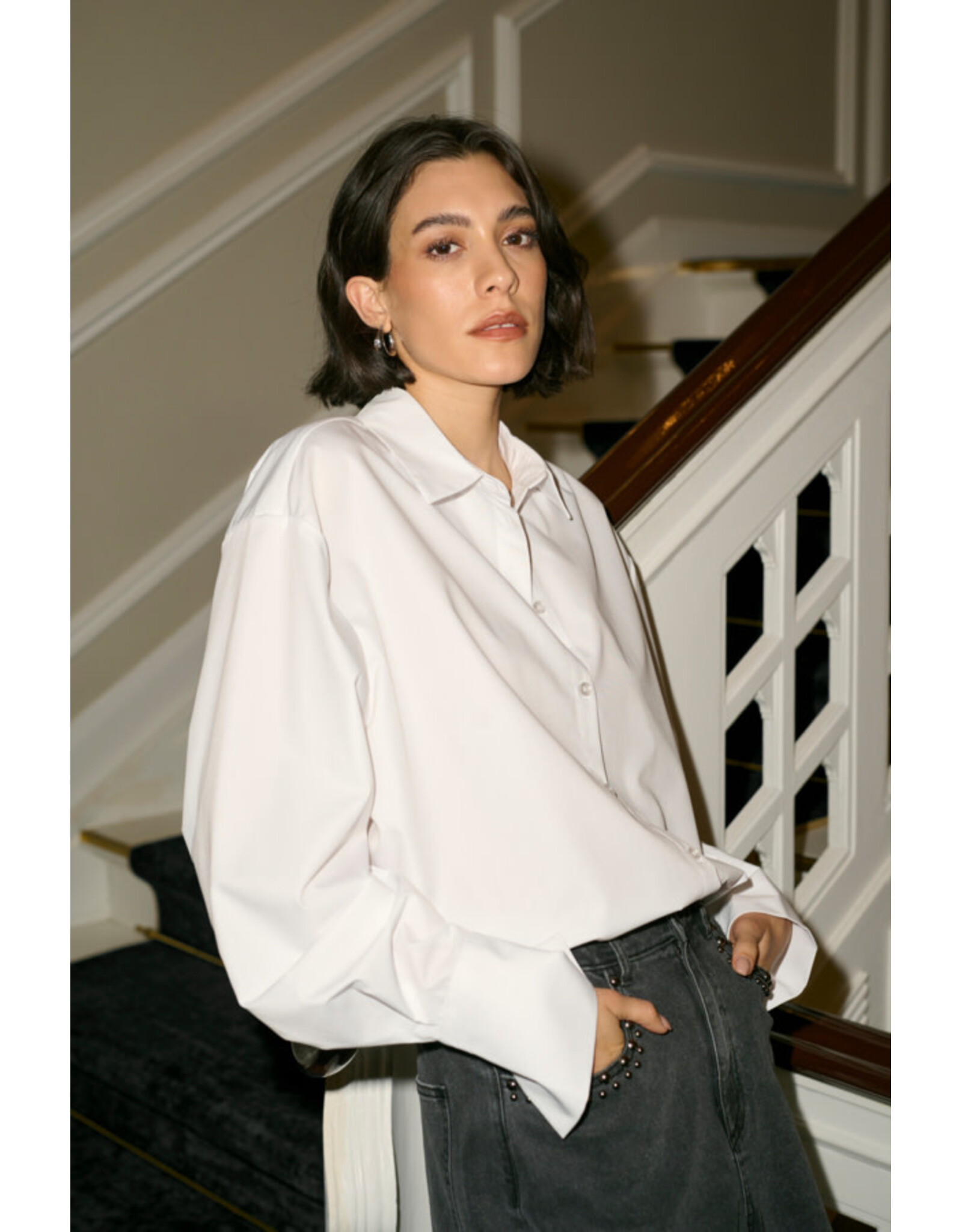 Kaffe Kaffe - Ane Button Up (Optical White)