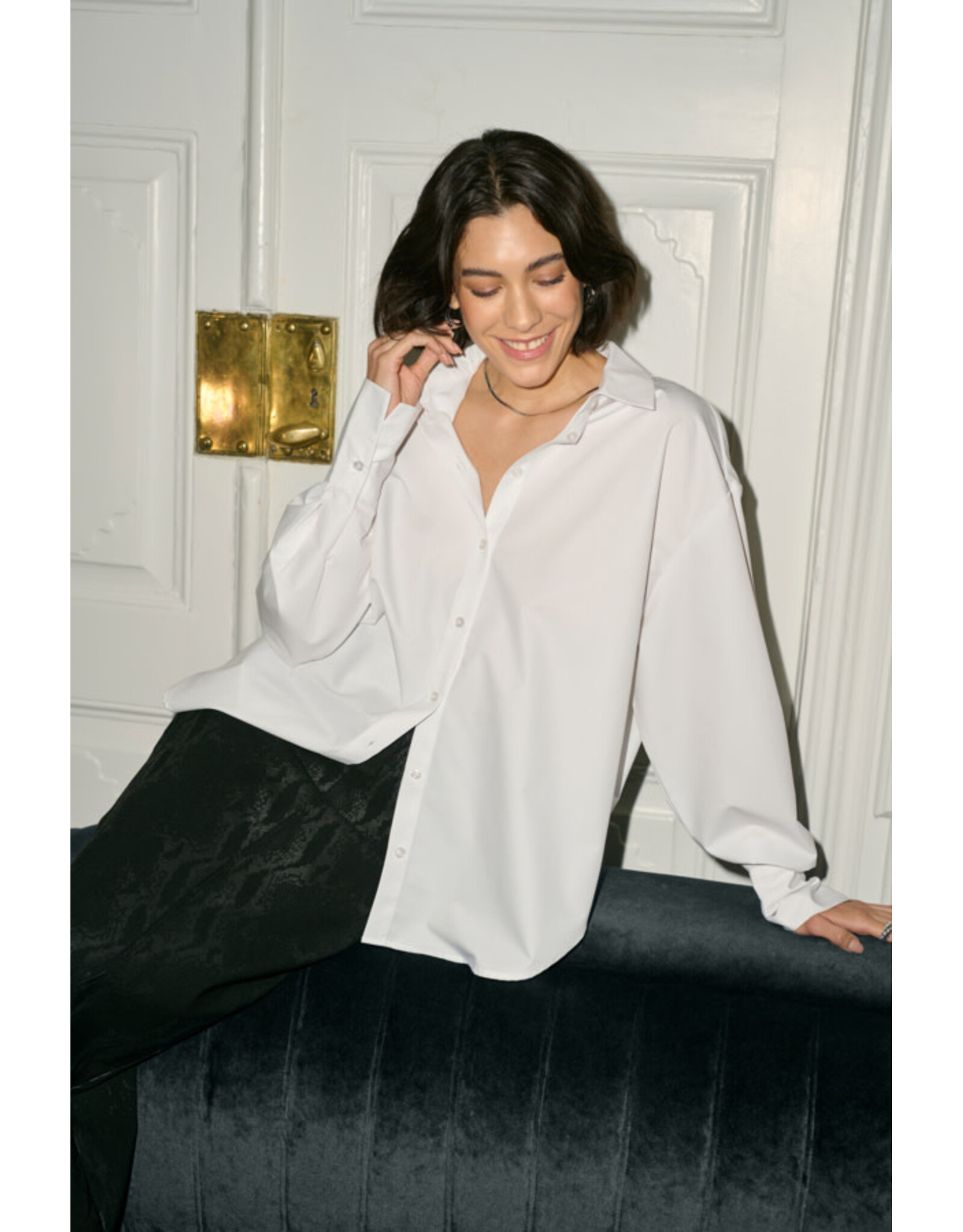 Kaffe Kaffe - Ane Button Up (Optical White)