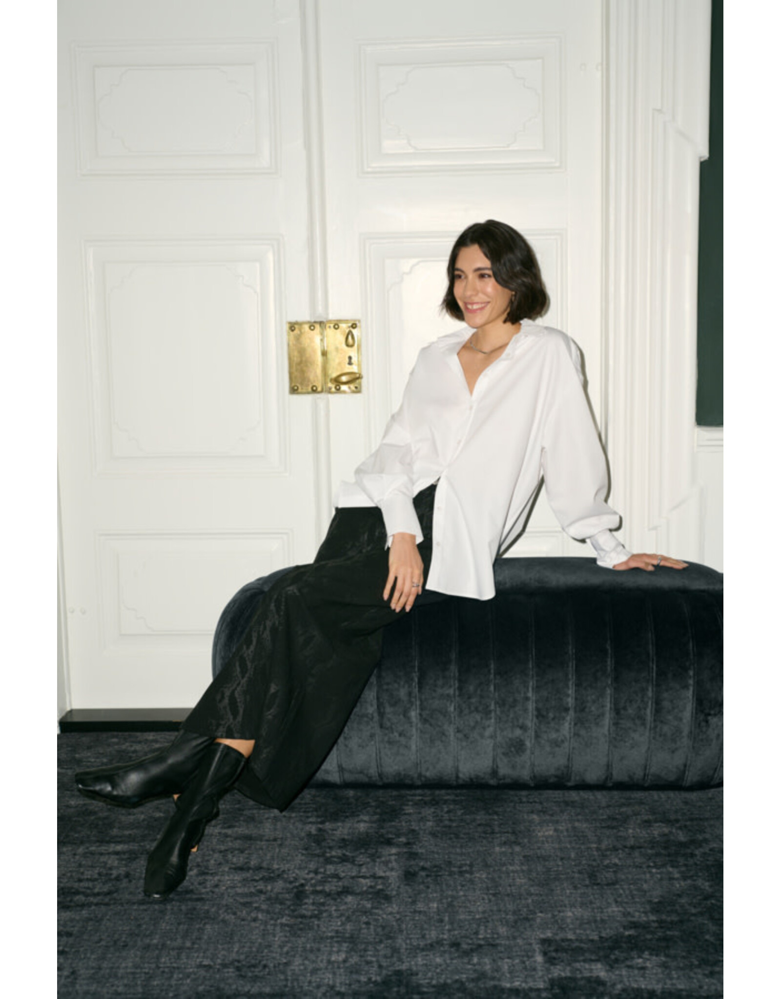 Kaffe Kaffe - Ane Button Up (Optical White)