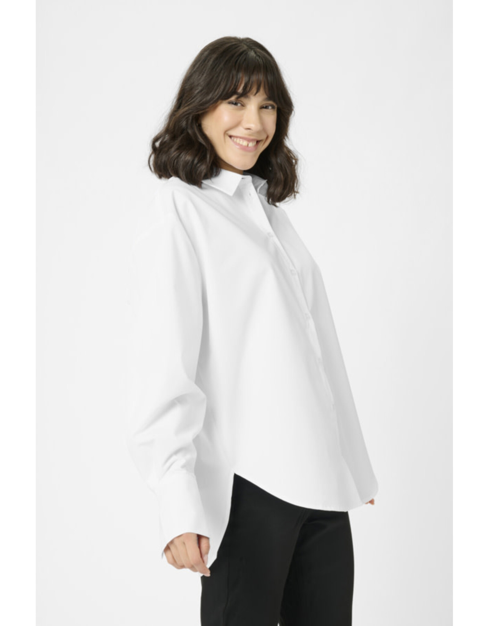 Kaffe Kaffe - Ane Button Up (Optical White)