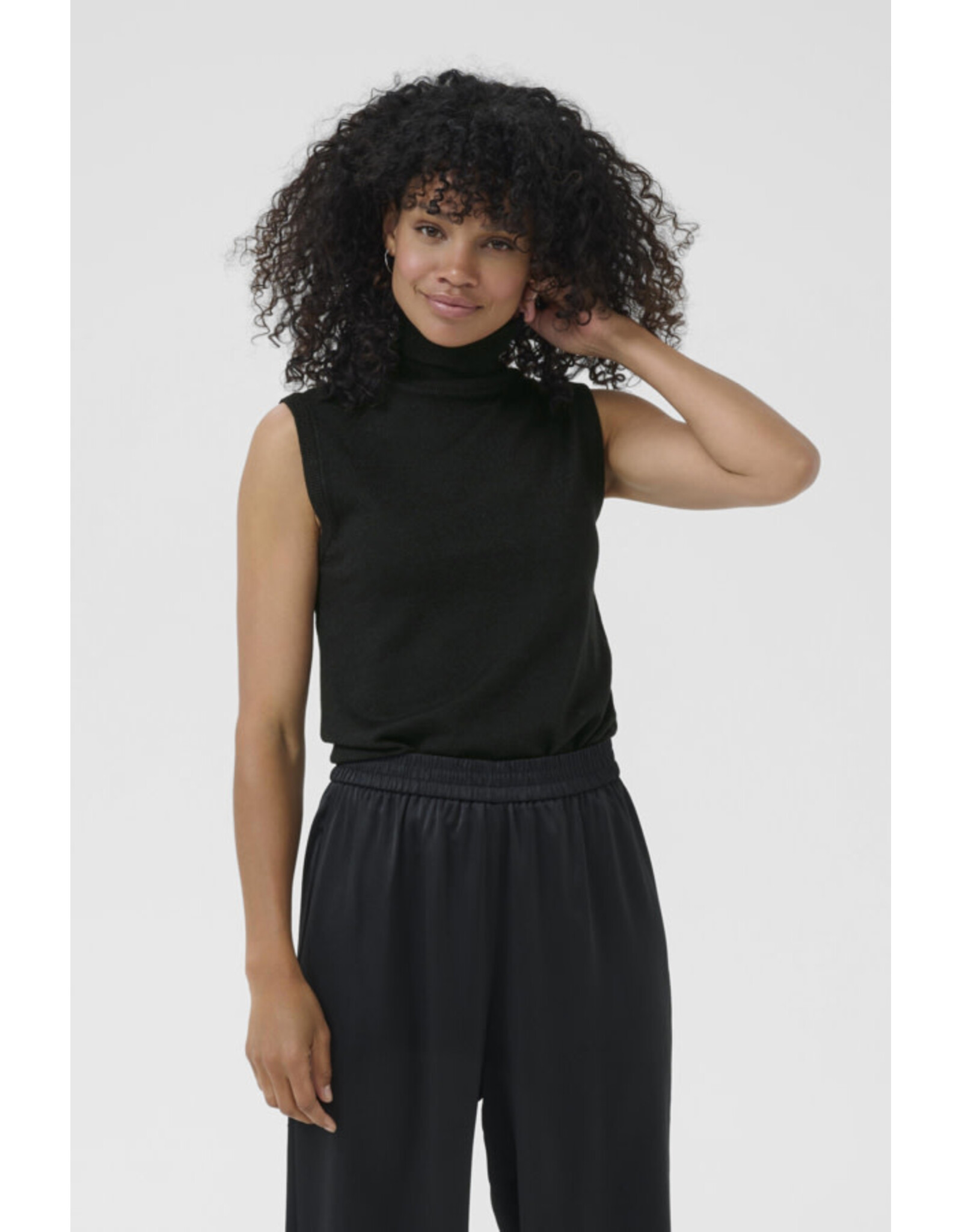 Kaffe Kaffe - Regina Sleeveless Rollneck (Black)