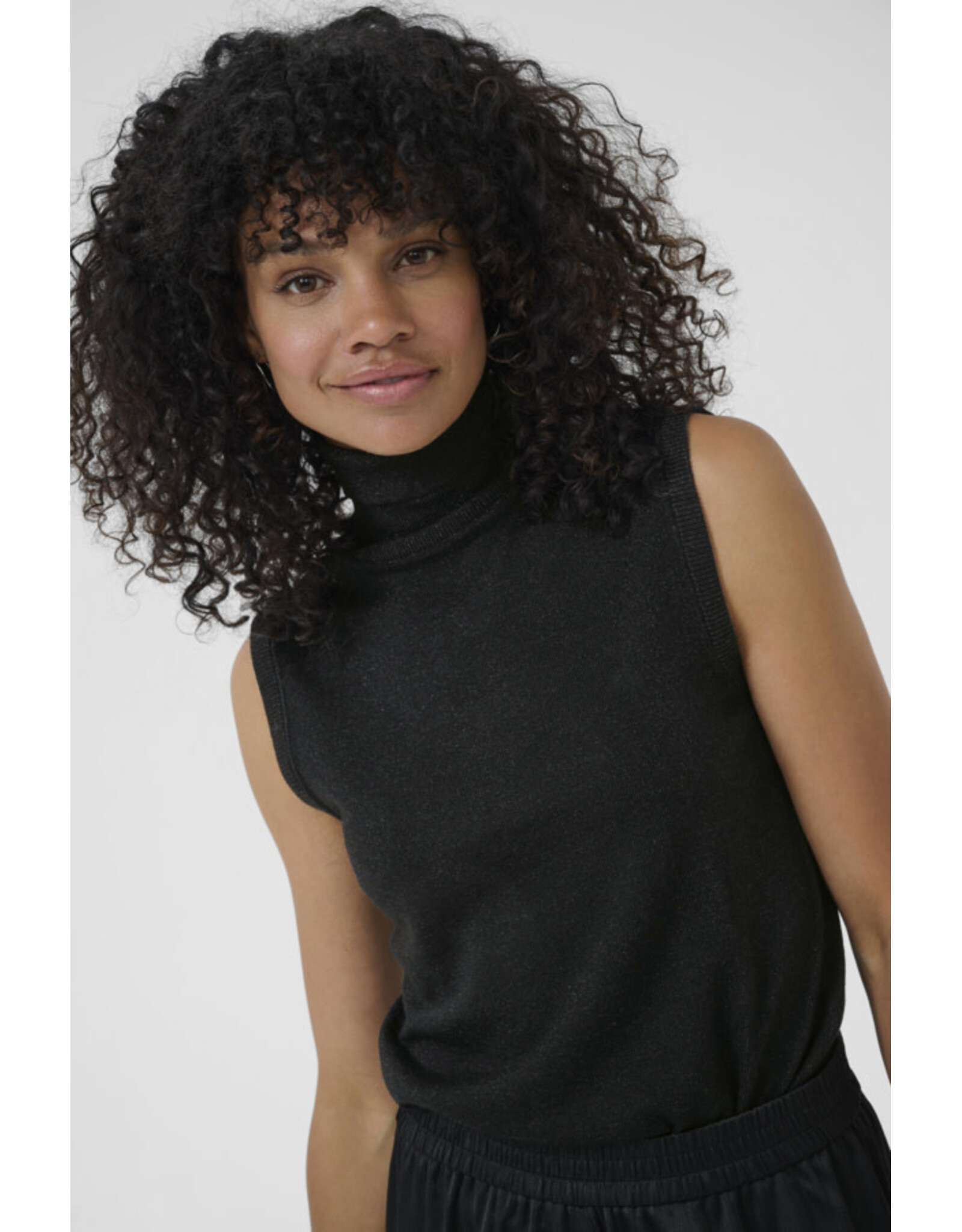 Kaffe Kaffe - Regina Sleeveless Rollneck (Black)