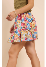 Sadie & Sage Sadie & Sage - Nature's Palette Mini Skirt with Ruffle Hem