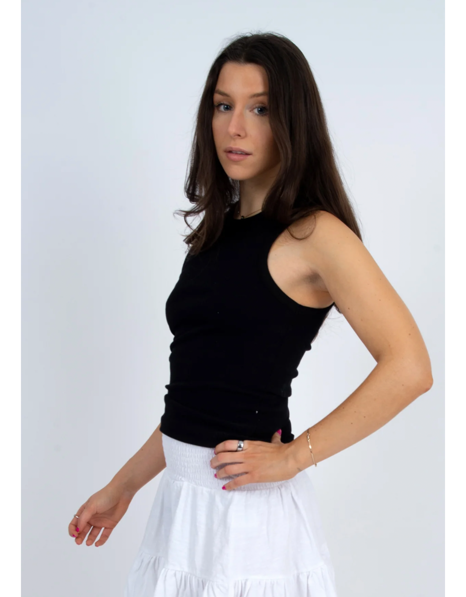 RD Style RD Style - Maria Crewneck Muscle Tank (Black)