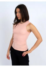 RD Style RD Style - Maria Crewneck Muscle Tank (Dusty Peach)