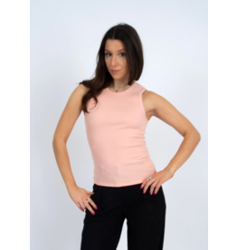 RD Style RD Style - Maria Crewneck Muscle Tank (Dusty Peach)