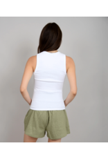 RD Style RD Style - Maria Crewneck Muscle Tank (White)