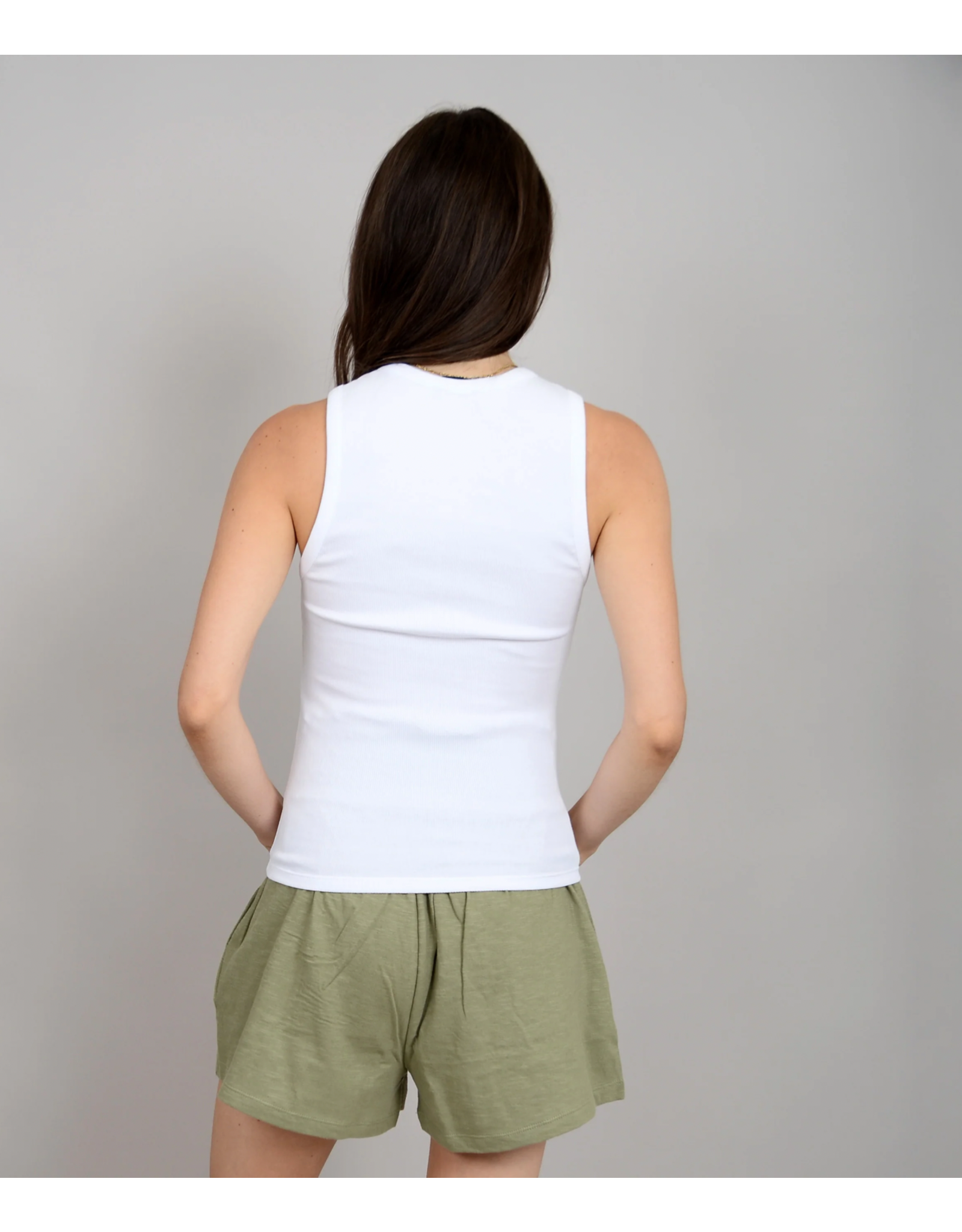 RD Style RD Style - Maria Crewneck Muscle Tank (White)