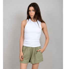 RD Style RD Style - Maria Crewneck Muscle Tank (White)