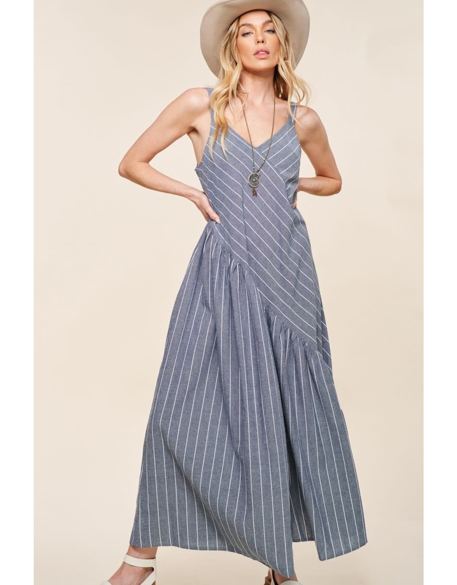 Kye Mi Ruthie - Wide Leg Denim Jumpsuit