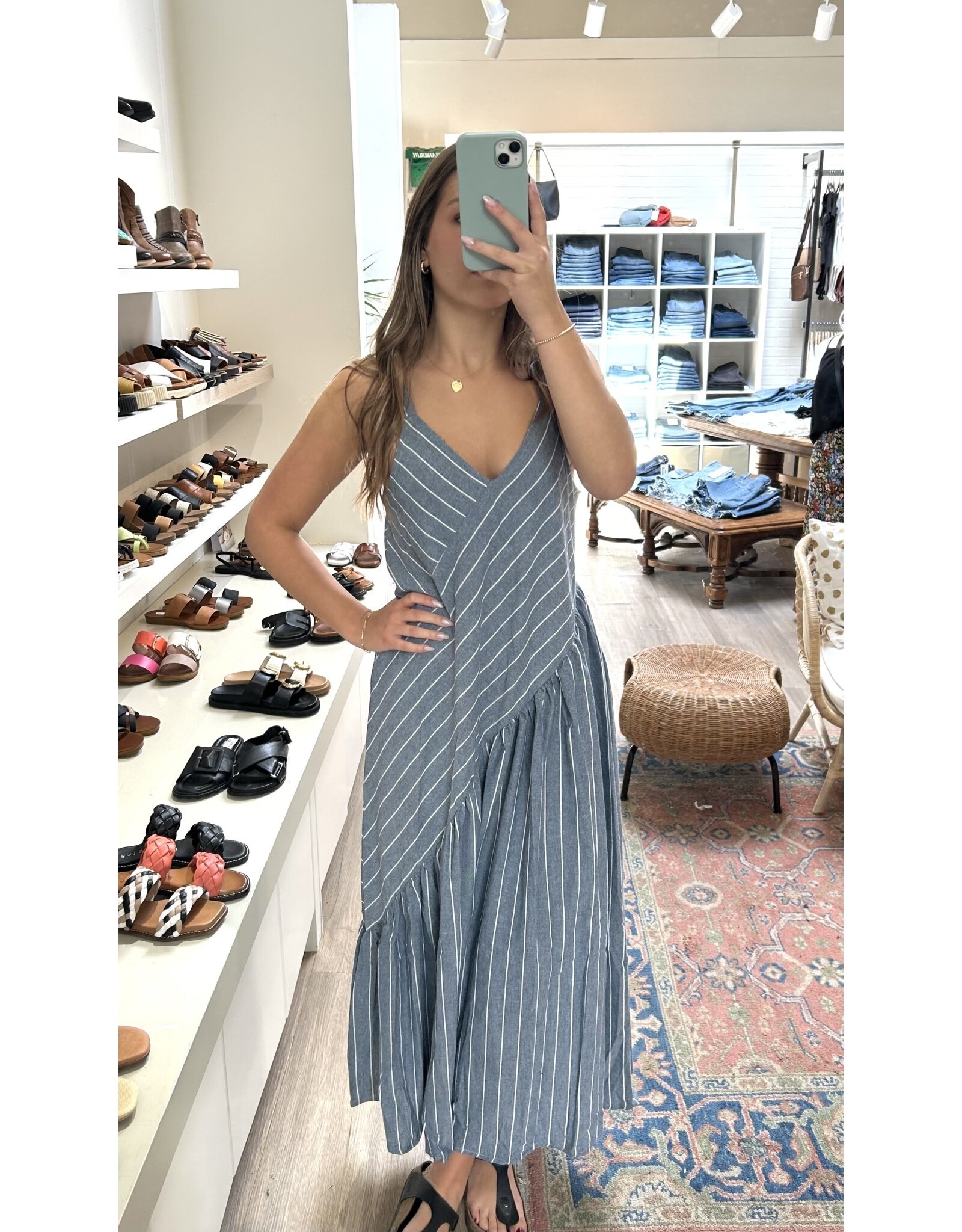 Kye Mi Ruthie - Wide Leg Denim Jumpsuit