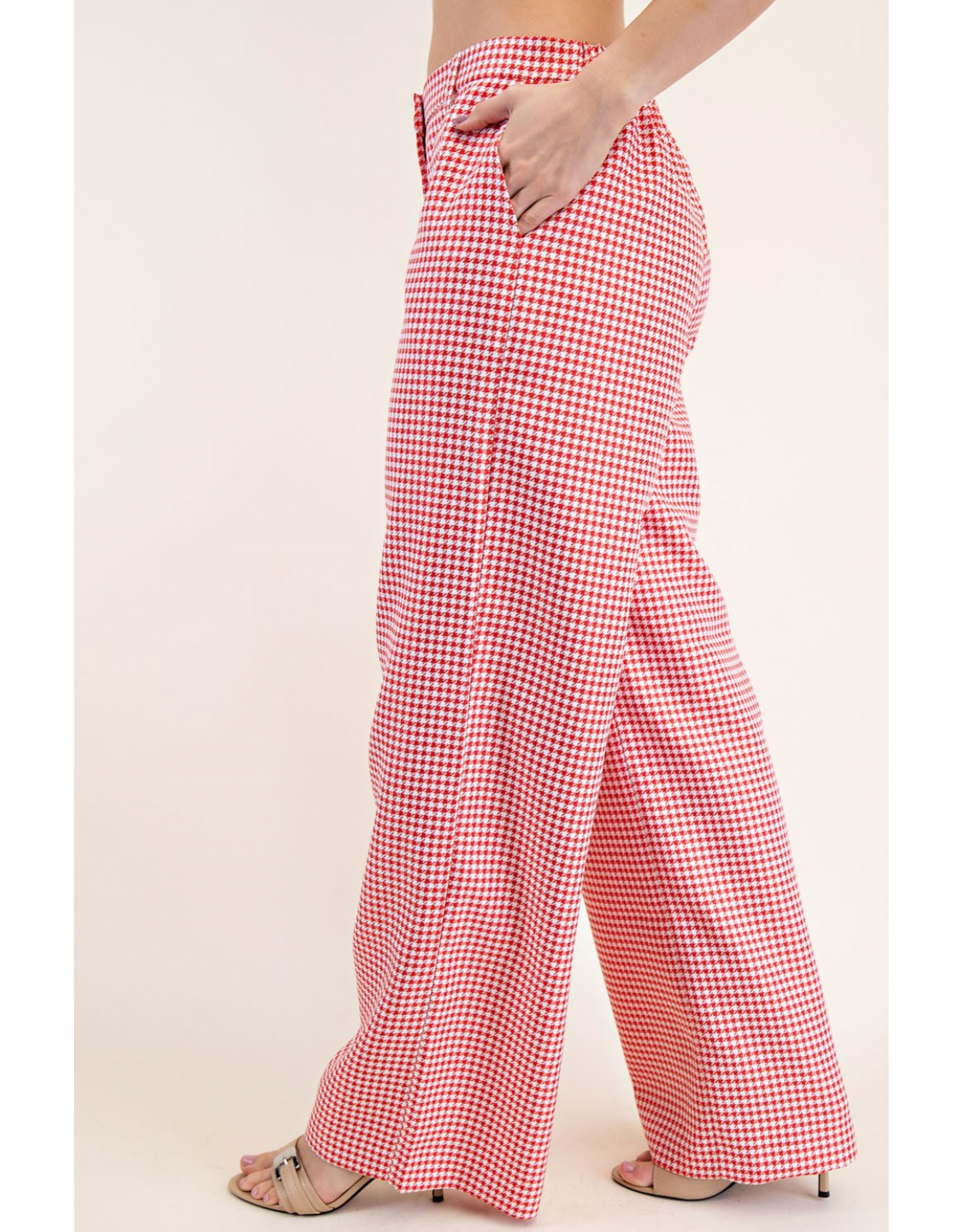 glam Midrise Long Pants (Red)