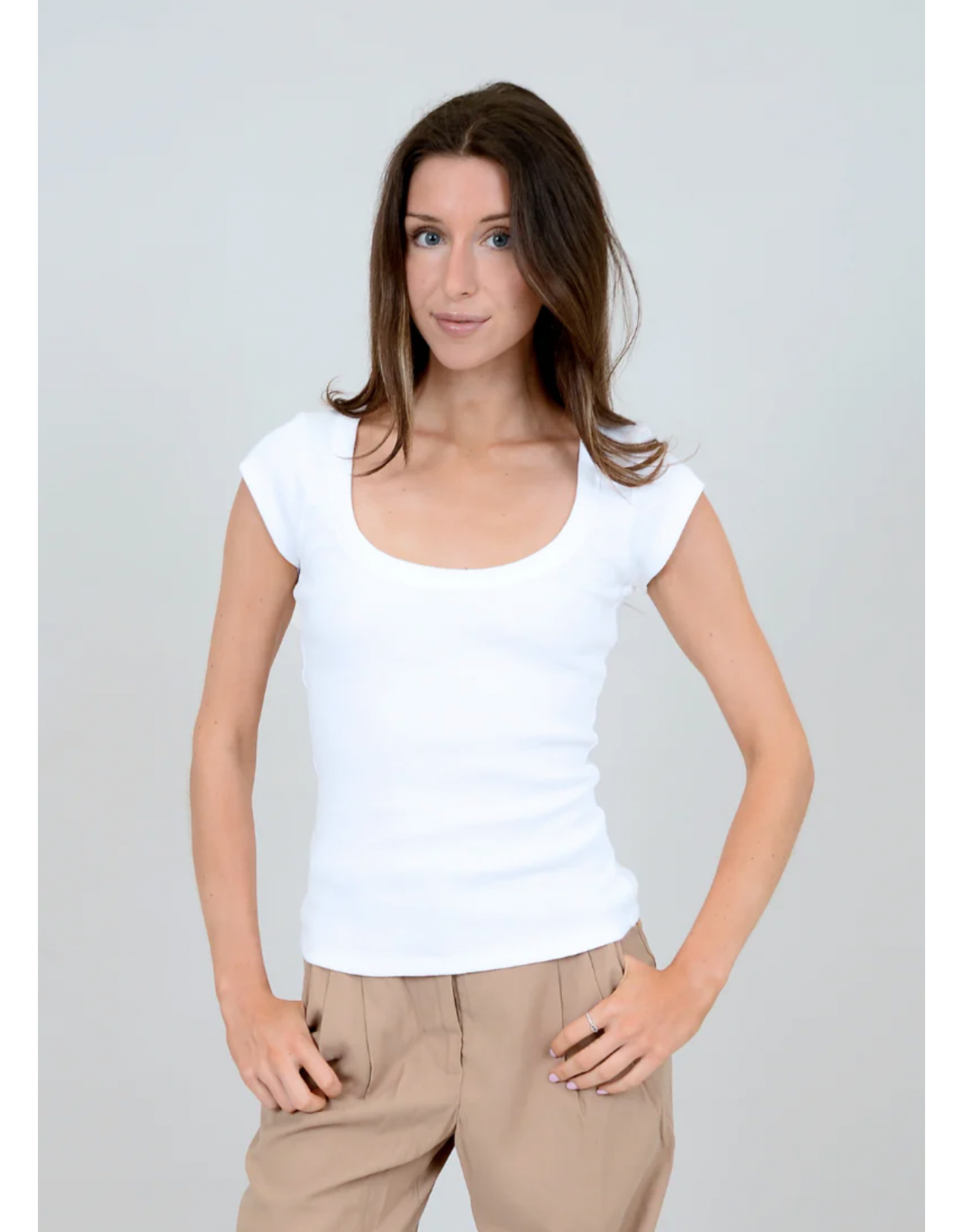 RD Style RD Style - Scootie Scoop Neck Tee (White)