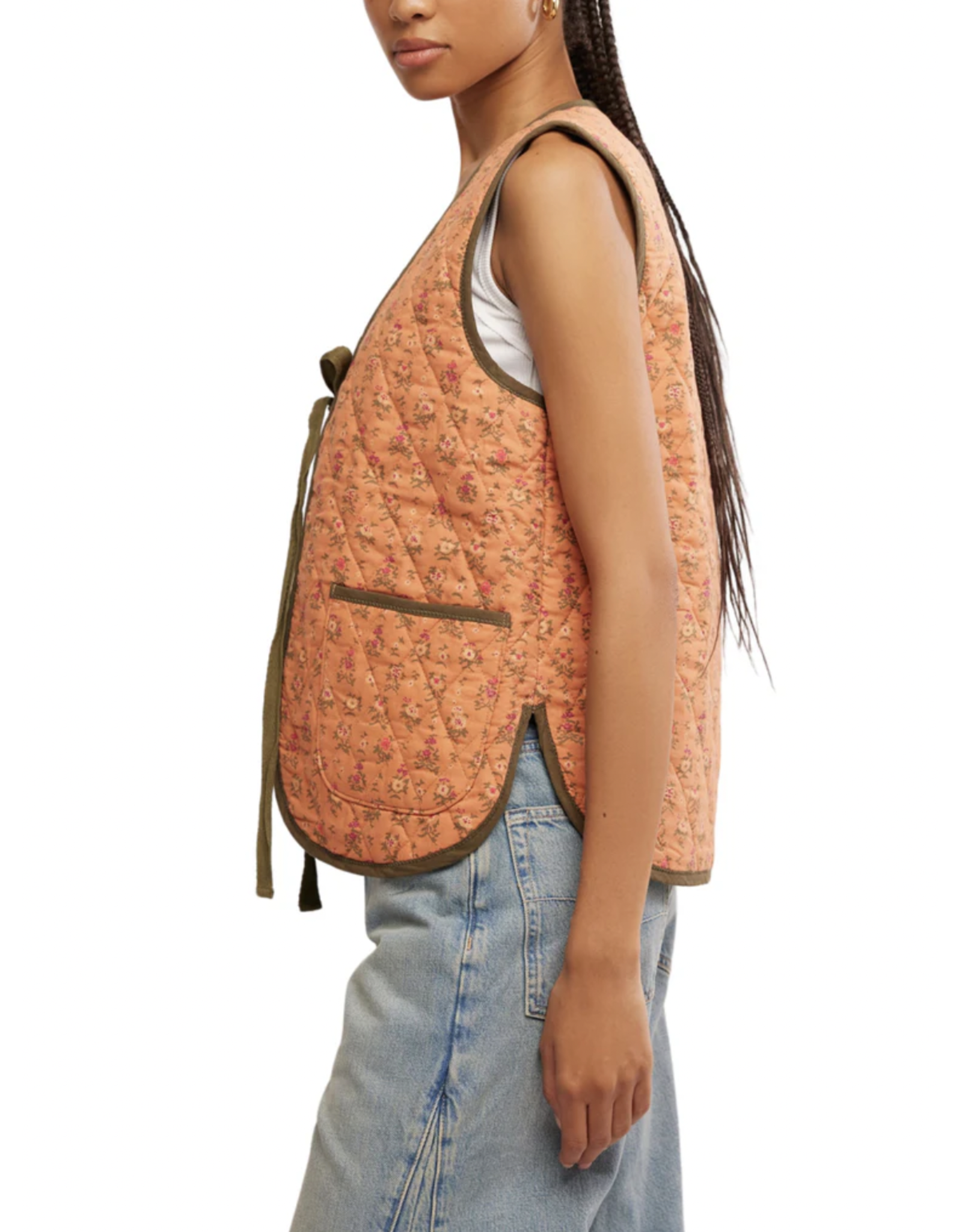 Free people Free People - Claudine Vest (Candied Melon)