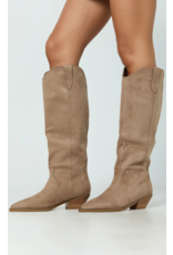 Billini - Helix Flat Western Boot (Fawn Suede)
