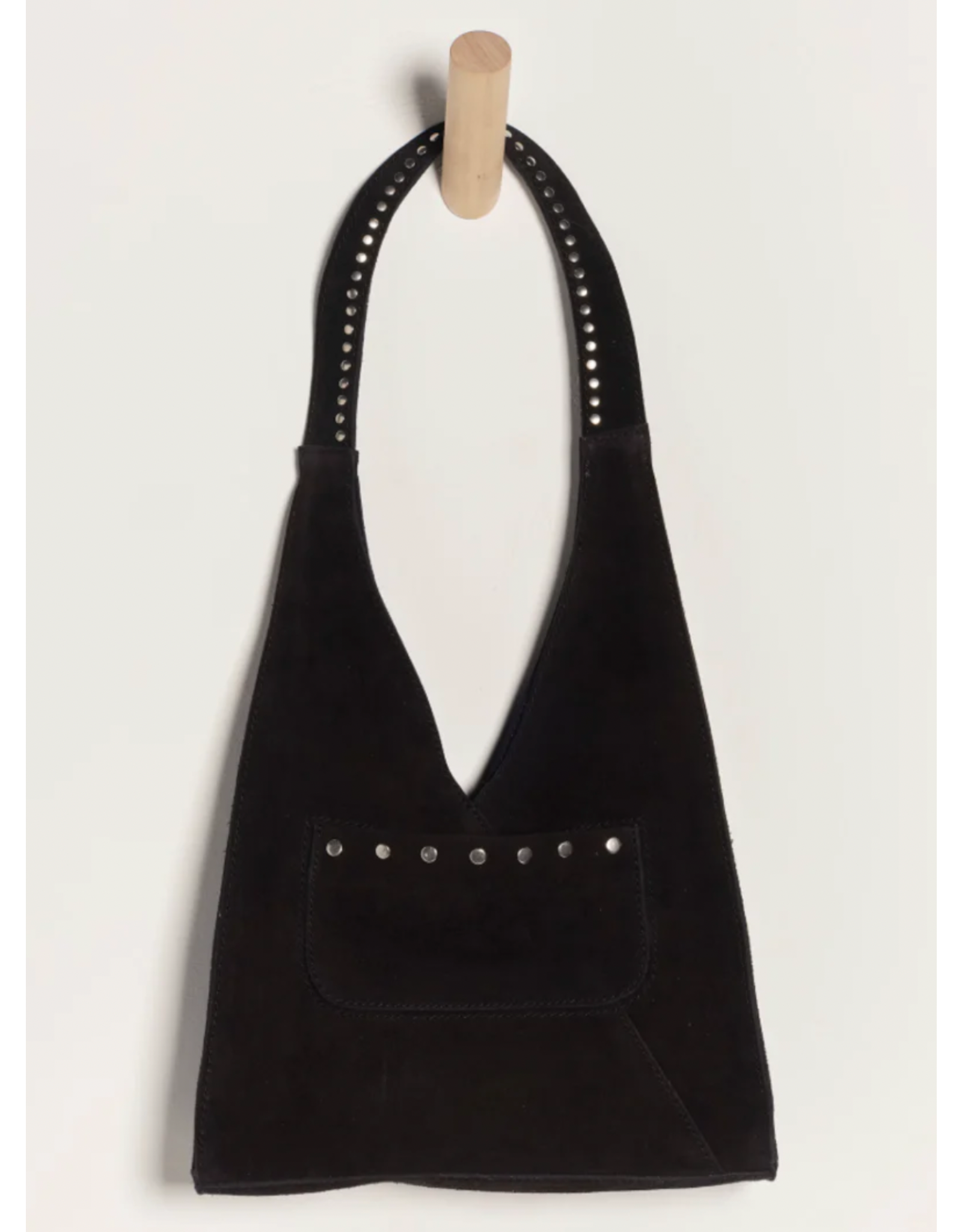 Free people Free People - Soho Suede Stud Shoulder Bag (Black)