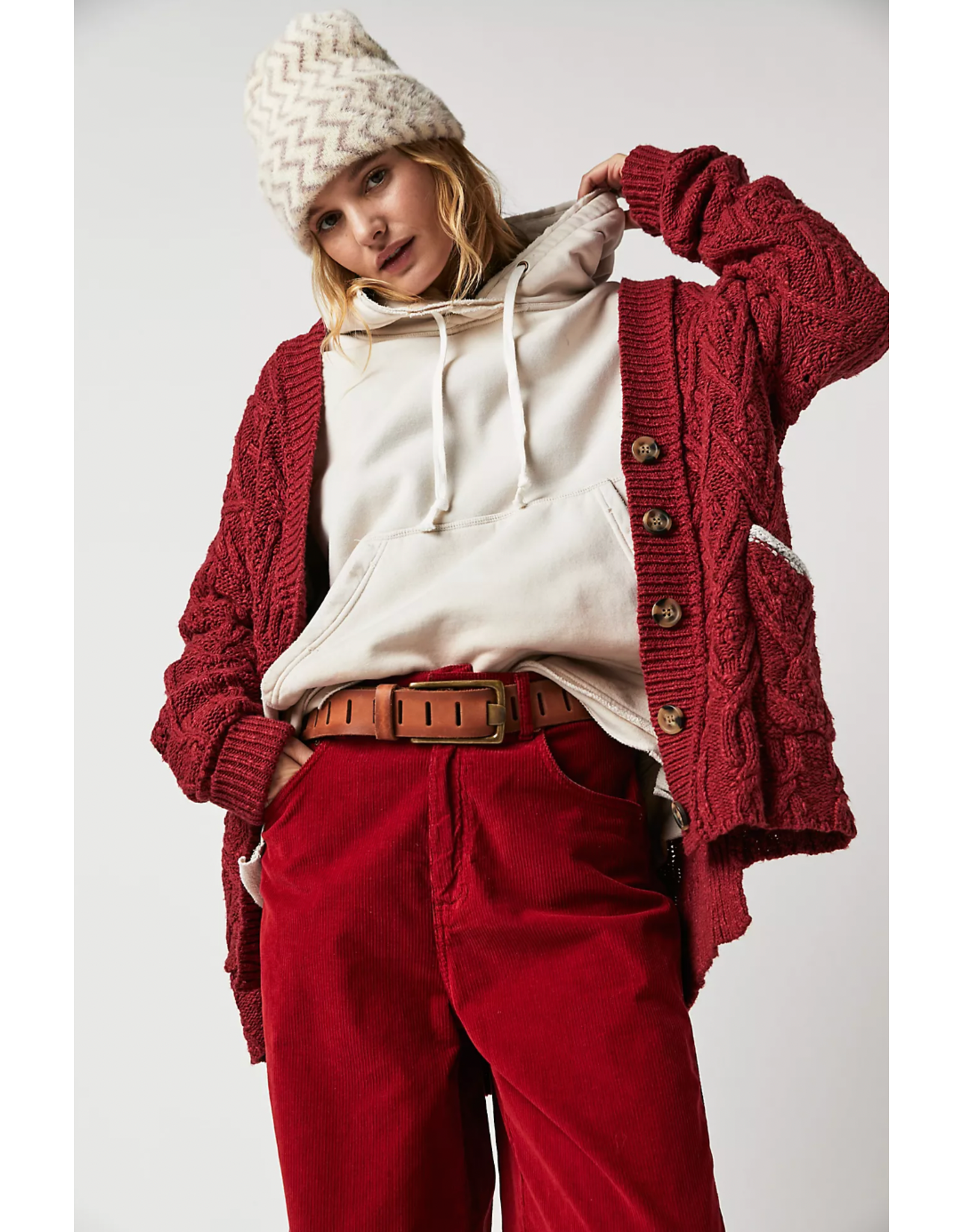 Free people Free People - WTF Jona Belt (Rustic Russet)