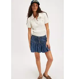 Free people Free People Roselle Denim Mini (High Tide)