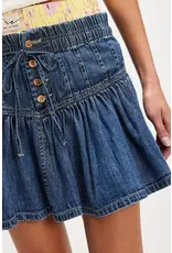 Free people Free People Roselle Denim Mini (High Tide)