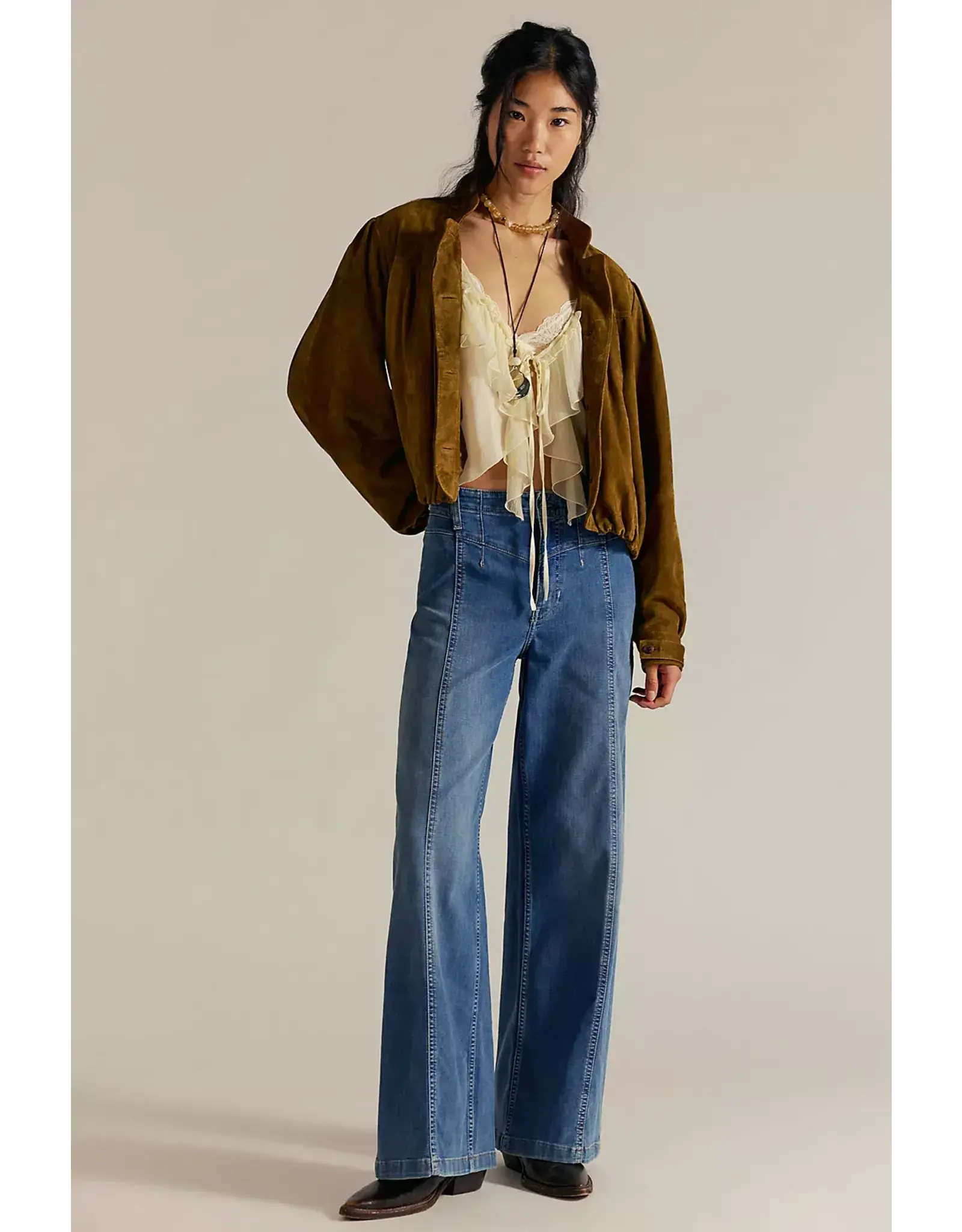 Free people Free People - Libre Wide Leg Jeans (Goodie Goodie)