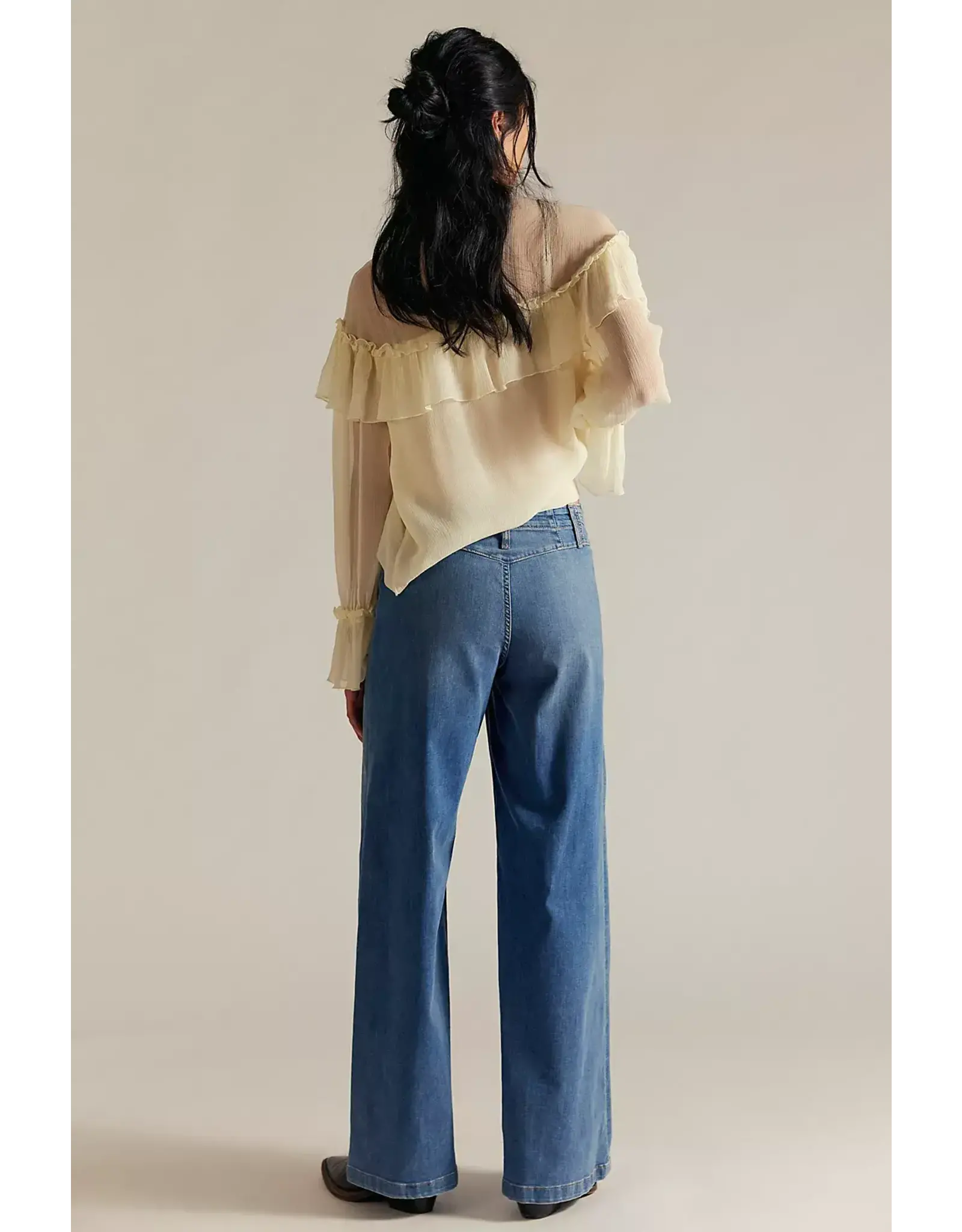 Free people Free People - Libre Wide Leg Jeans (Goodie Goodie)