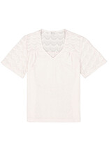 Garcia Garcia - Tee with Lace Shoulders (Whitecap)