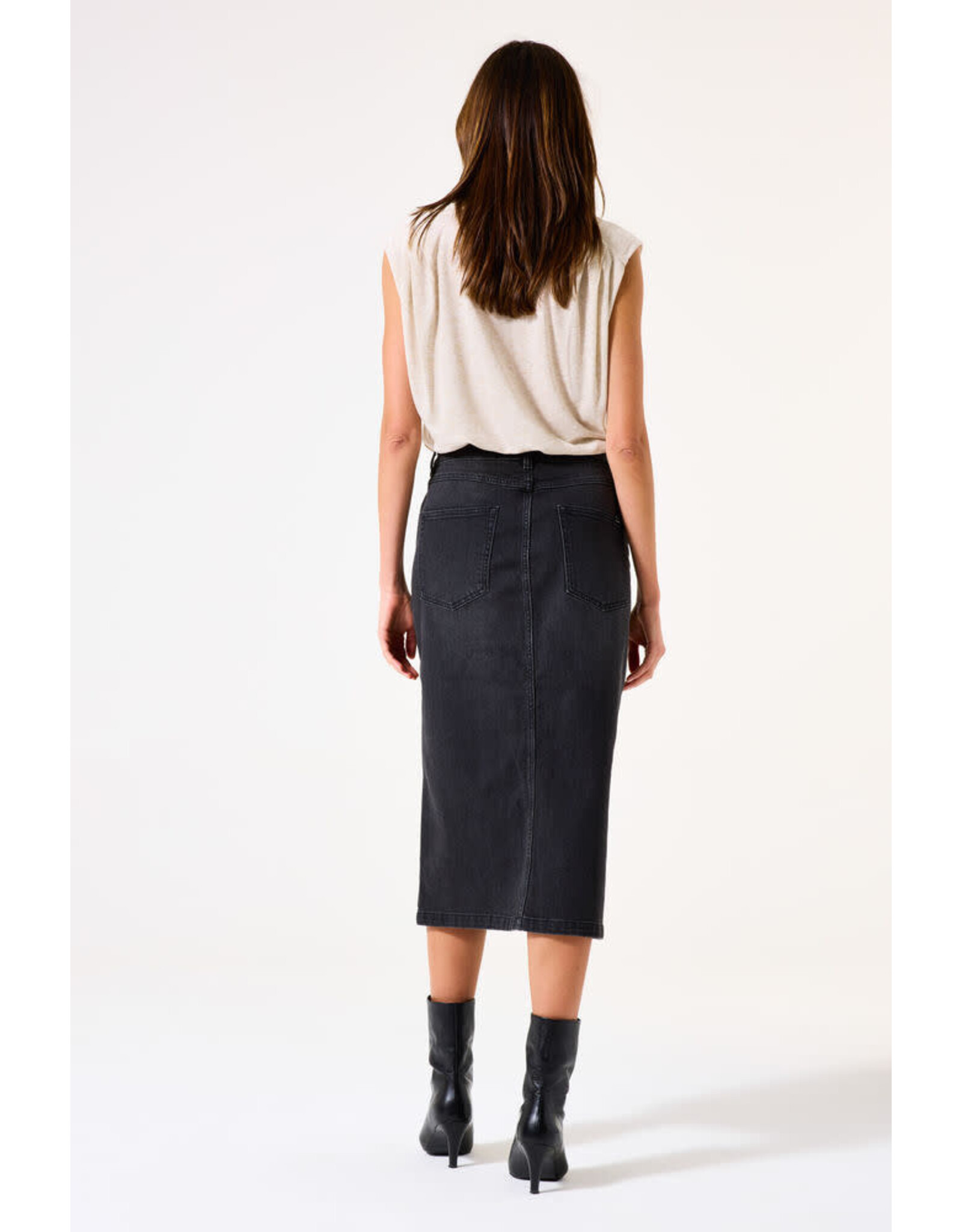 Garcia Garcia - Tee with Pleated Shoulders (Sand Melee)