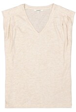 Garcia Garcia - Tee with Pleated Shoulders (Sand Melee)