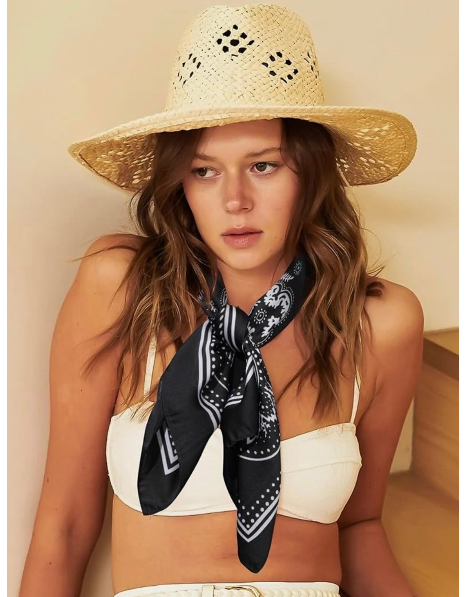 Satin Bandana (Black)